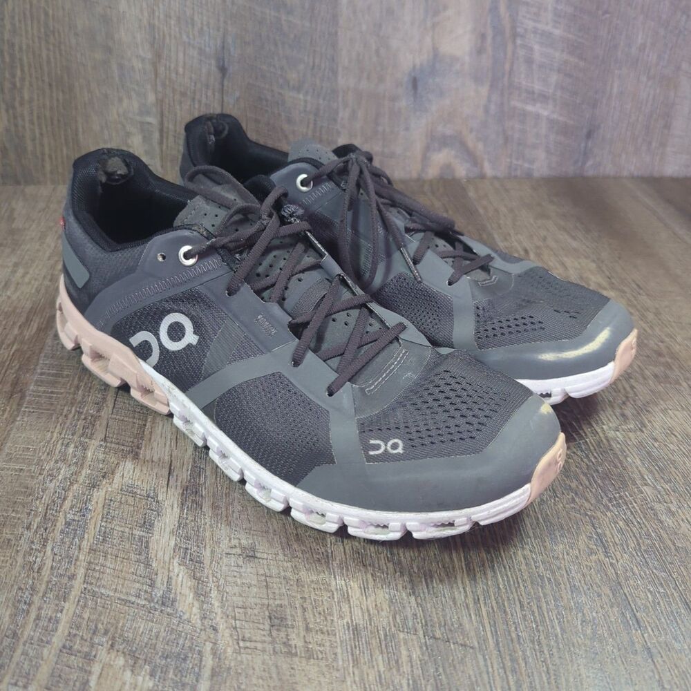 On Cloudflow Women's Size 10 Rock Rose Gray Athletic Running Sneakers Swiss